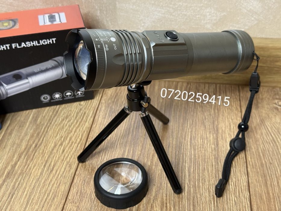 Lanternă ultra-puternică cu led tip laser profesionala SP-38-1