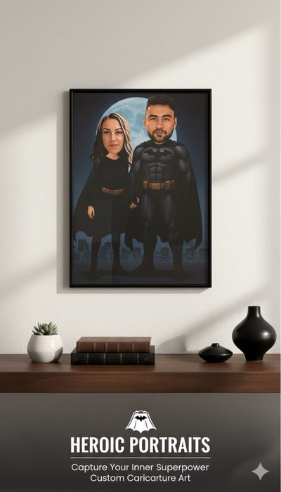 Caricatura Personalizata Inramata