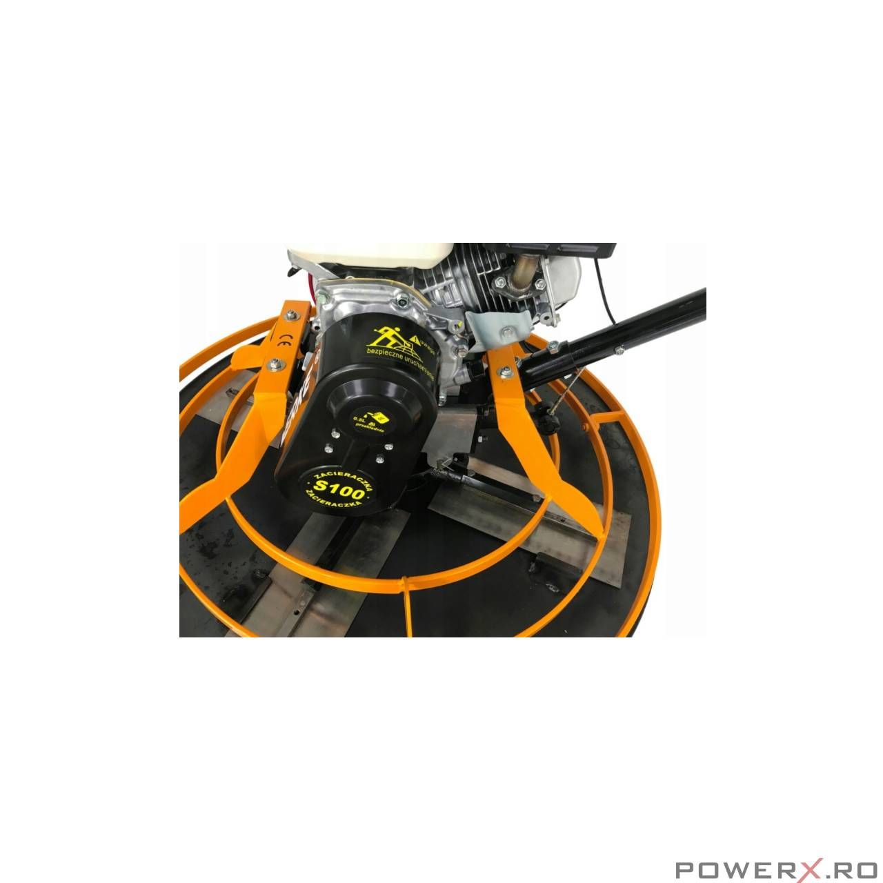 Elicopter slefuitor pentru finisate beton, motor 6.5CP, 92CM, greutate