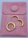 Cercei Oliyotz Gold cu zirconiu