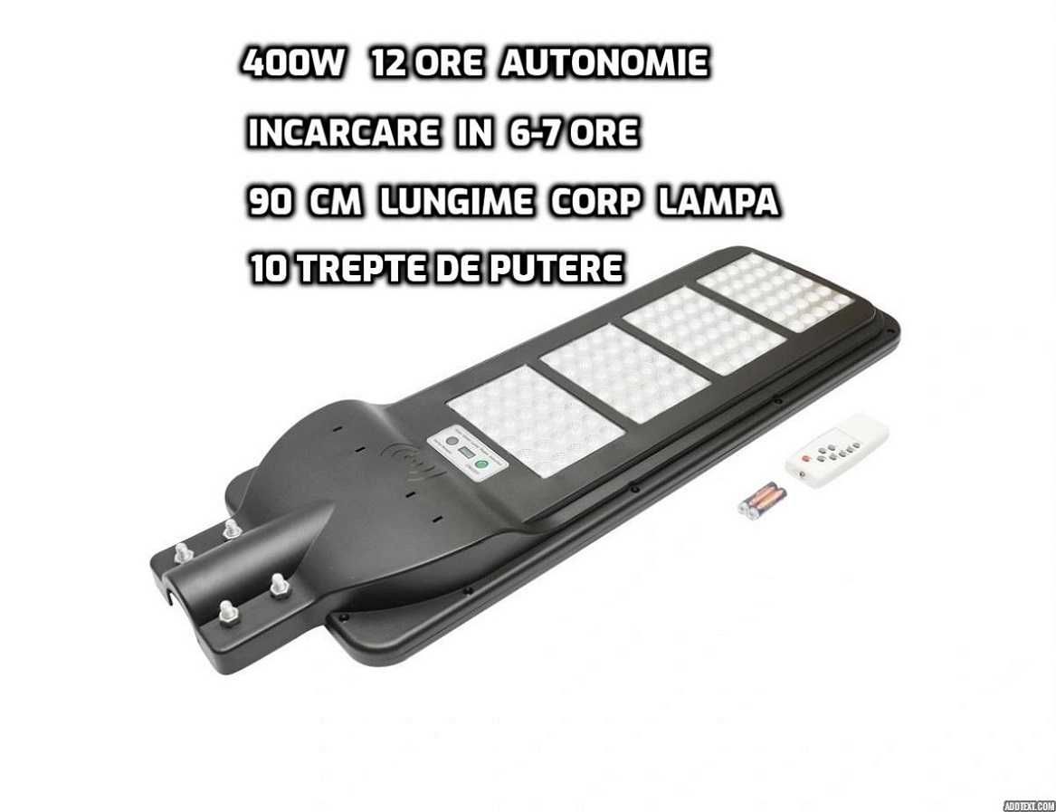 lampi solare stradale 400w proiector led senzori , telecomanda