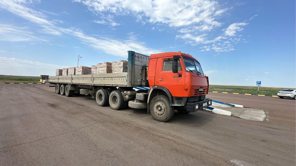 Длинномер грузоперевозки шаланда полуприцеп камаз