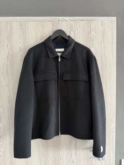 Calvin Klein jacheta barbati din mix lana culoare negru marimea L noua