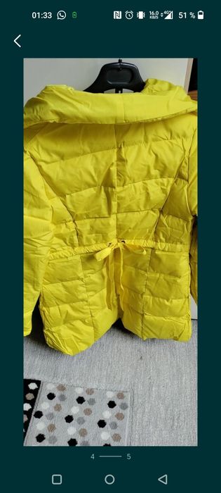 Geaca dama măsura 36 galbena Fisherfield noua super preț!