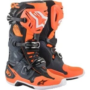 Alpinestars TECH 10 Gri/Portocaliu fluo, marimea 43