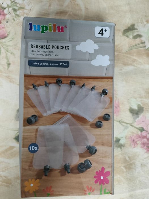Lupilu inPungi reutilizabile,lapte matern ,lapte praf și diferite smoo