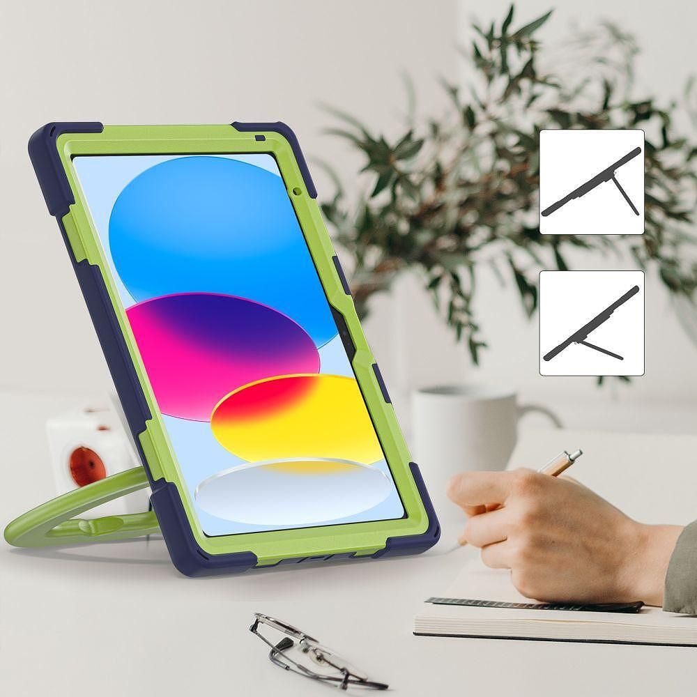 Калъф tech - protect x-armor за ipad 10 (10.9) 2022 navy/lime