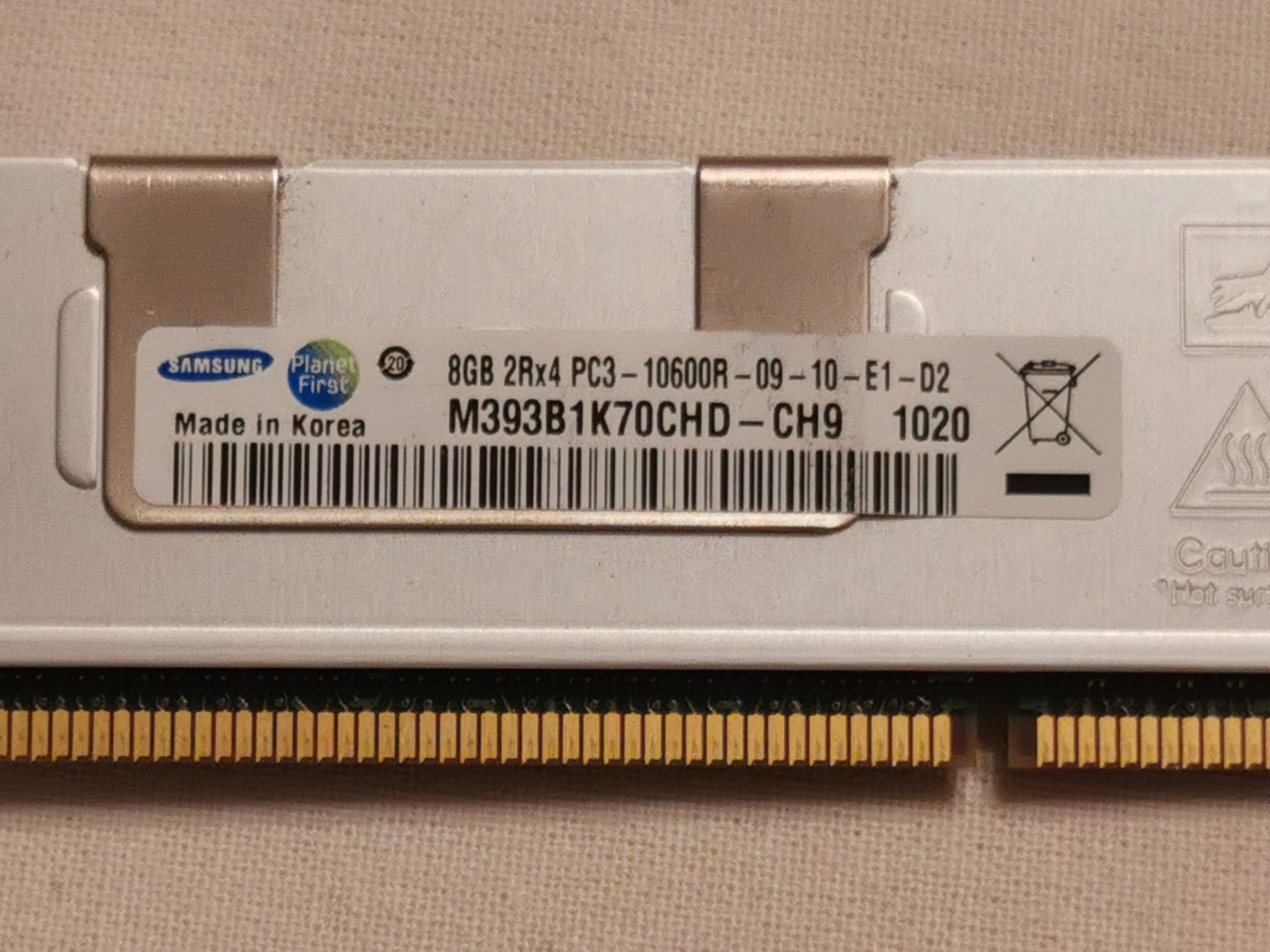 Memorie RAM Samsung 8 Gb server/workstation, Mac Pro