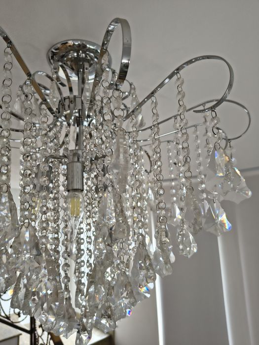 Candelabru modern cu cristale – 7 becuri