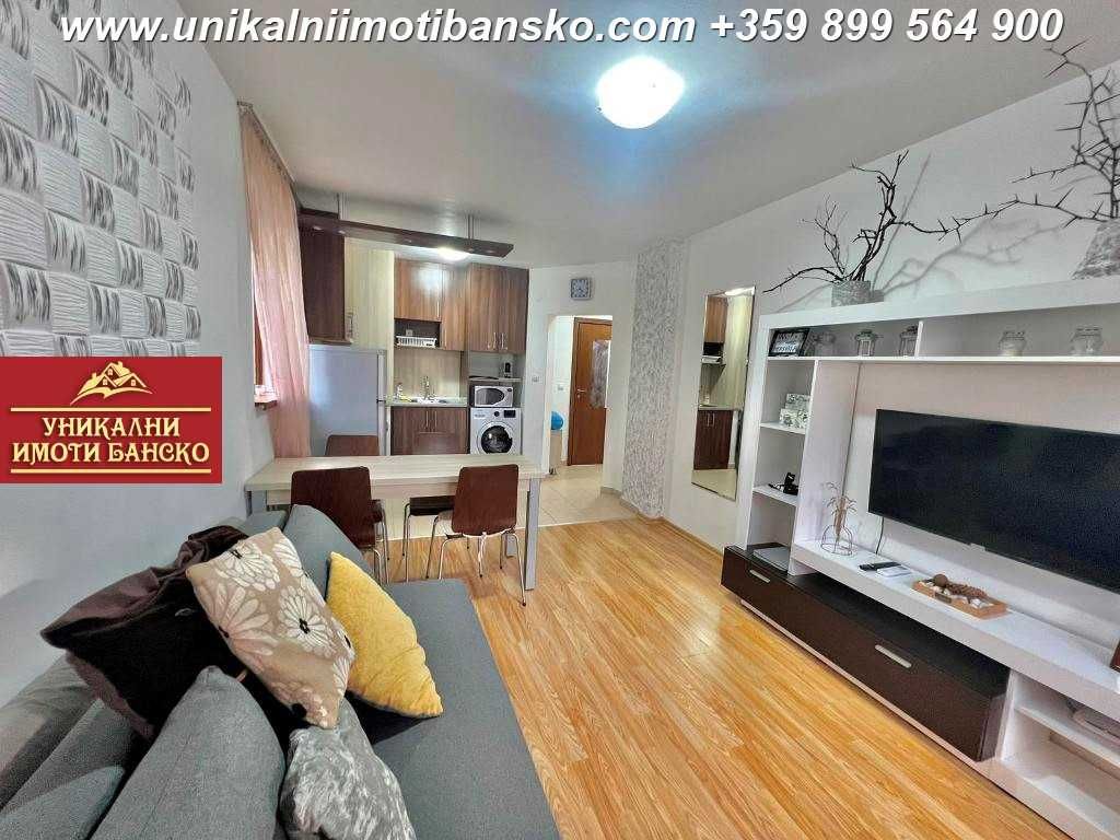 На метри от лифта! Двустаен апартамент за продажба в Банско