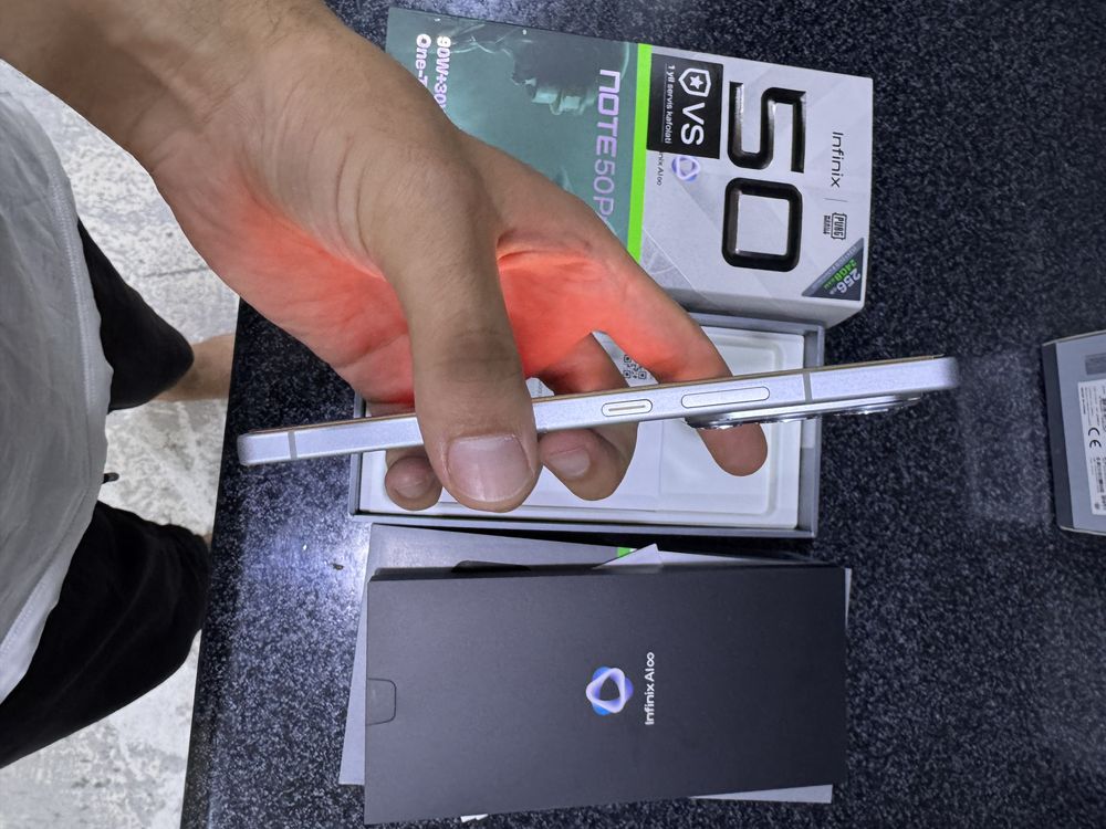 infinix Not 50 pro pamit 12.256g holati ideal karopka dak kamplekt