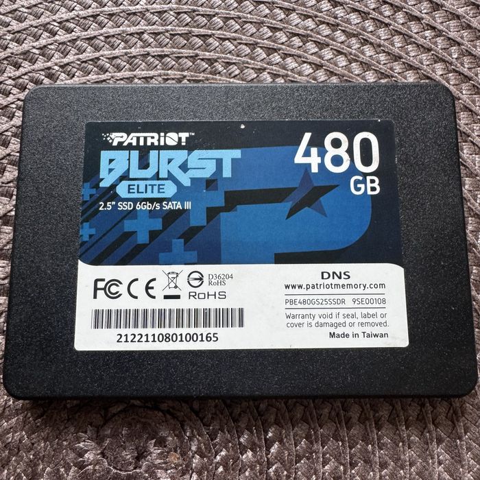 Новый ssd 500GB Patriot Elite Burst SATA 2.5