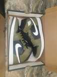 Air Jordan 1 Mid Olive Green
