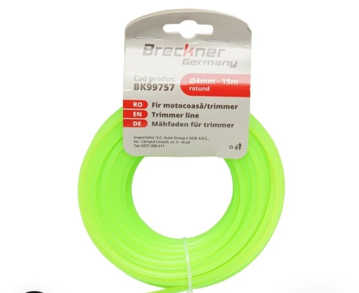 Fir 4 mm/15m pentru motocoasa