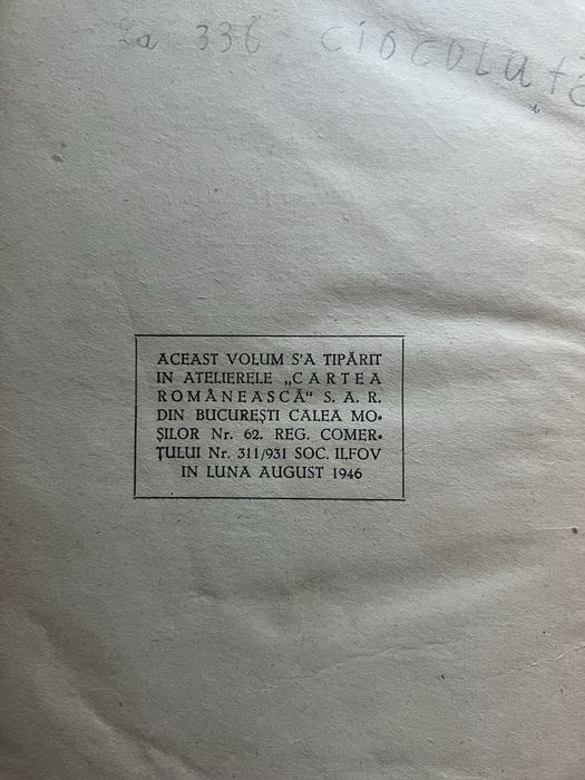 Carte de bucate, Sanda Marin, 1946