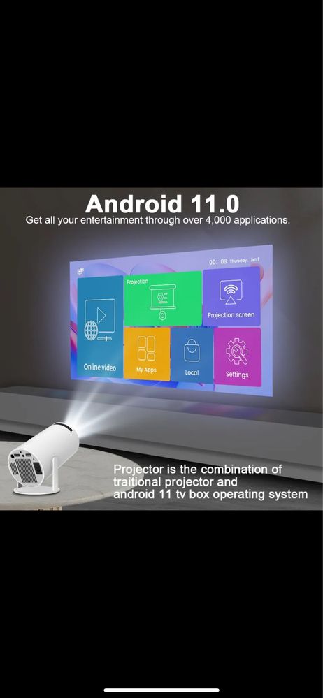 Magcubic Projector Hy300 4K Android 11