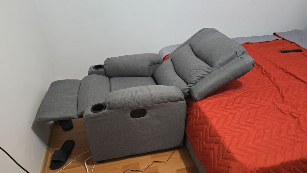 Fotoliu electric rabatabil cu masaj