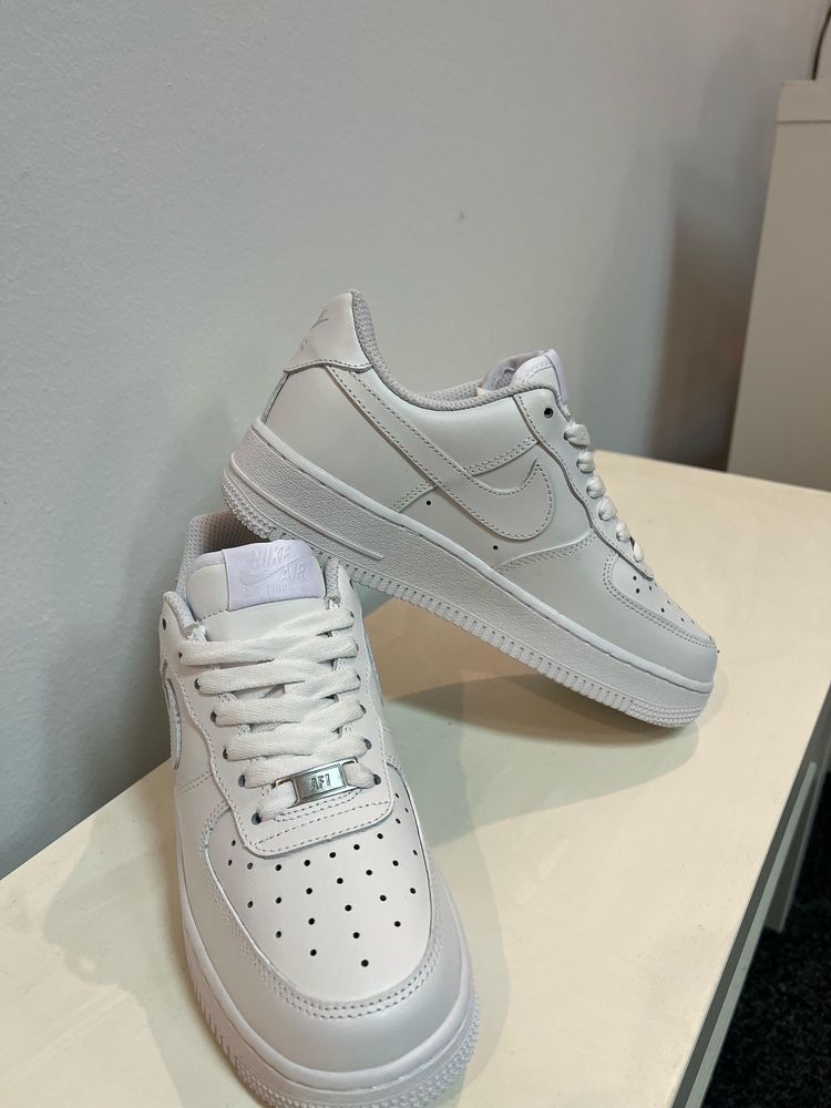 Nike Air Force 1 Albi Full White Nike AF1 Adidasi