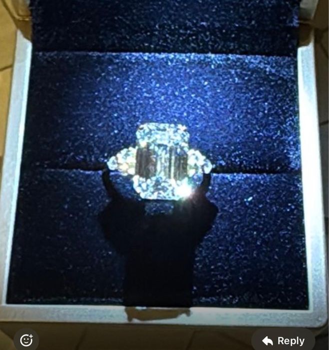 Inel din aur cu diamante, total 7,30 ct ( Certificat IGI )