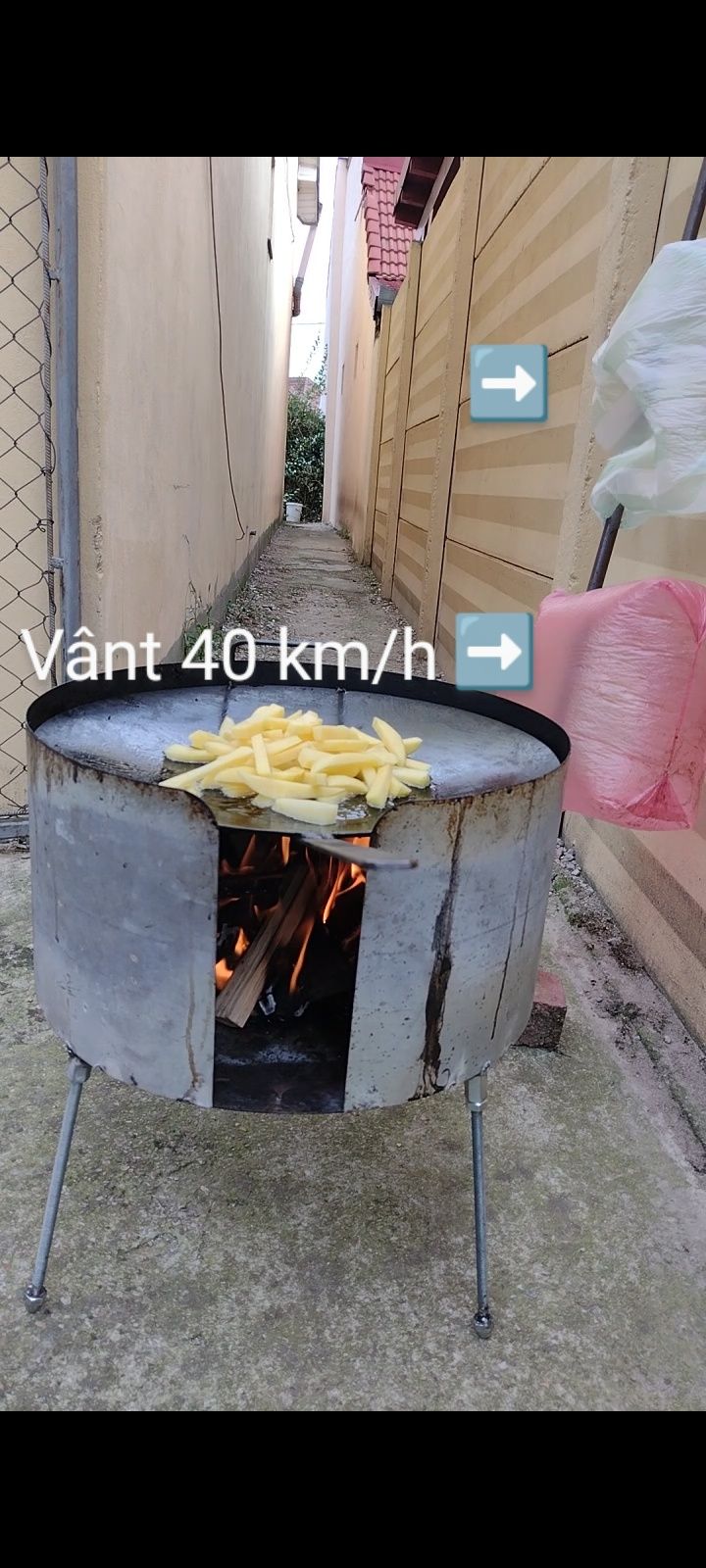 Disc grătar + Vântuleac (paravânt). Să poți găti oricând ai chef!
