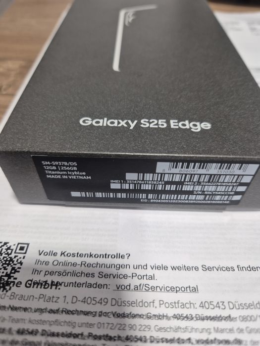 Galaxy S25 Edge 5G 256GB. 12GB RAM. SIGILAT !! Icyblue