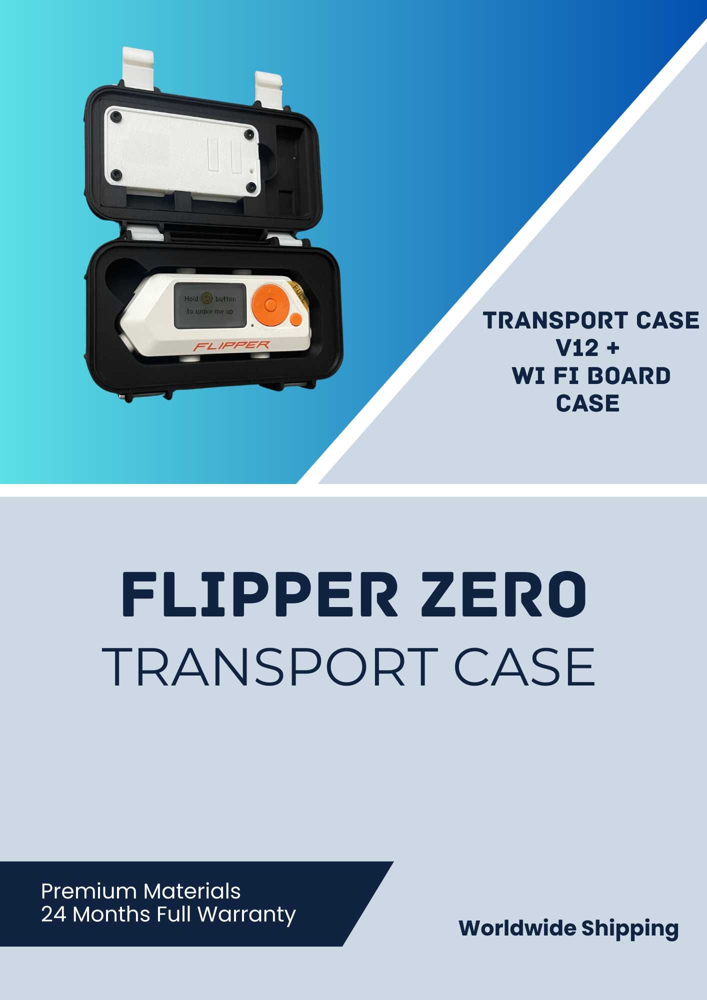 Set Accesorii Flipper Zero-Husa,Carcasa Box,Carcasa WiFi, Black+Gift