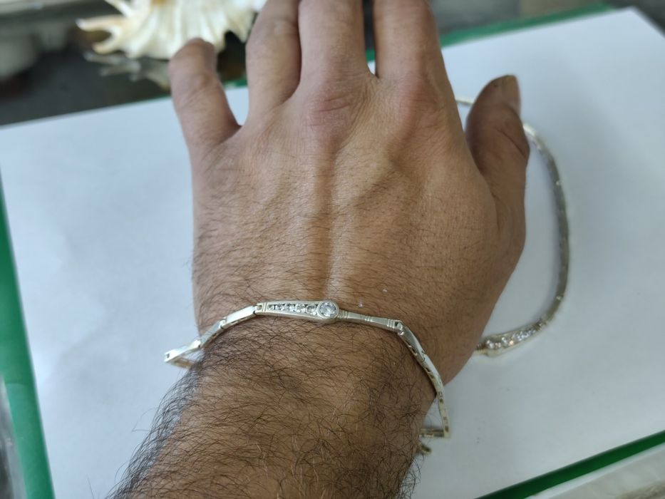 Сребърен комплект гривна с колие 925