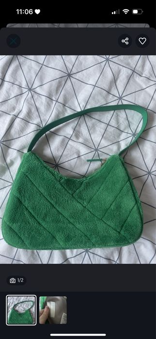 Дамска зелена чанта h&m