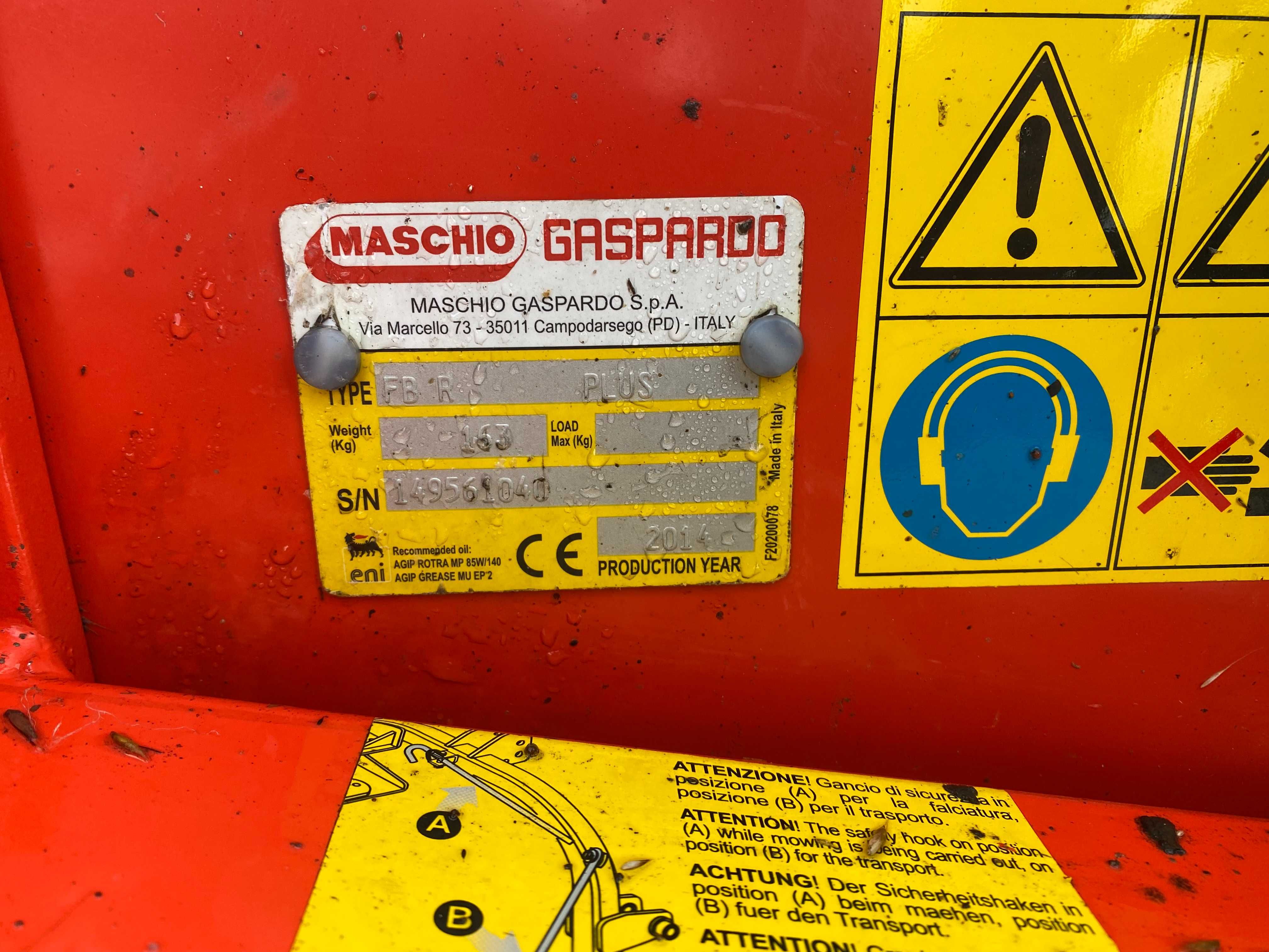 Coasa lame Maschio/ GASPARDO 1.75 m  AGRI NORTE