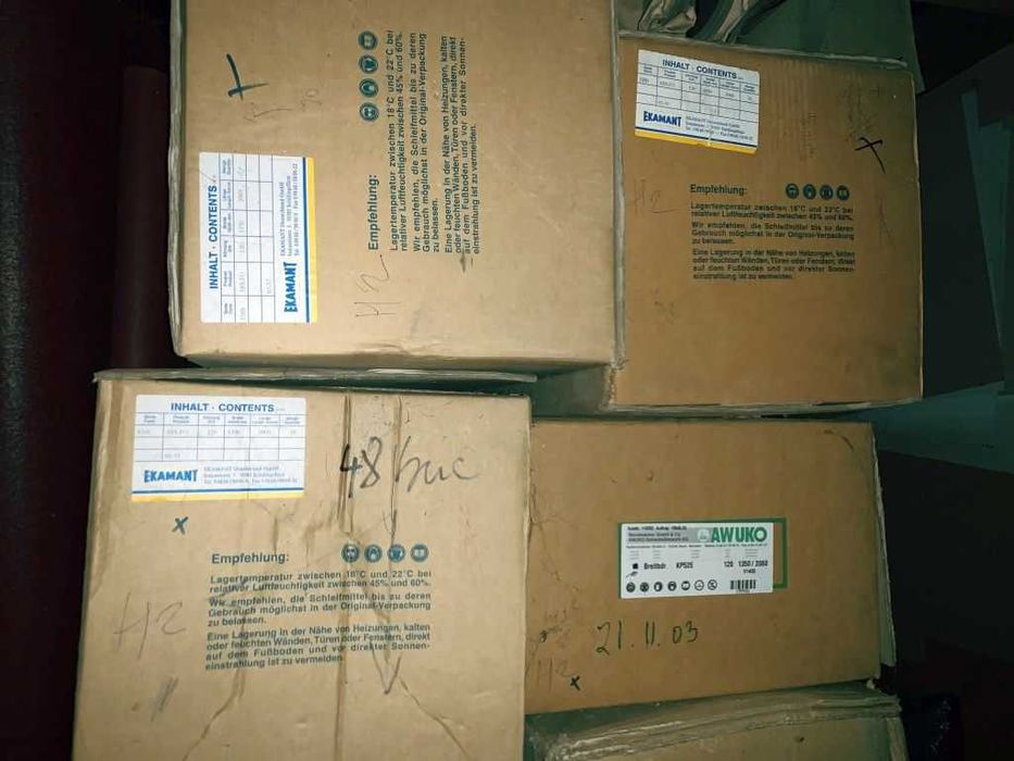 10x 1350x2060 Banda de slefuit masina de calibrat /  slefuit in pachet