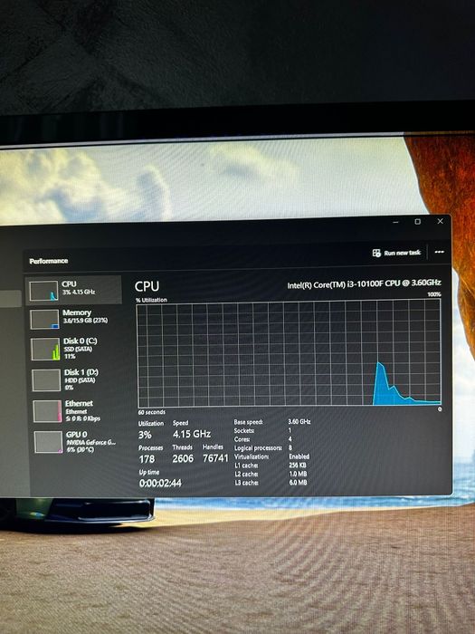 PC GAMING I3 10100F GTX 1650 ( fortnite cs2 gta5)