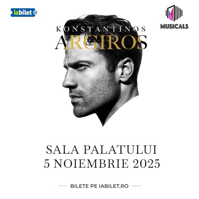 Concert Konstantinos Argiros 2 bilete 650 lei /bucata  Sala Palatului