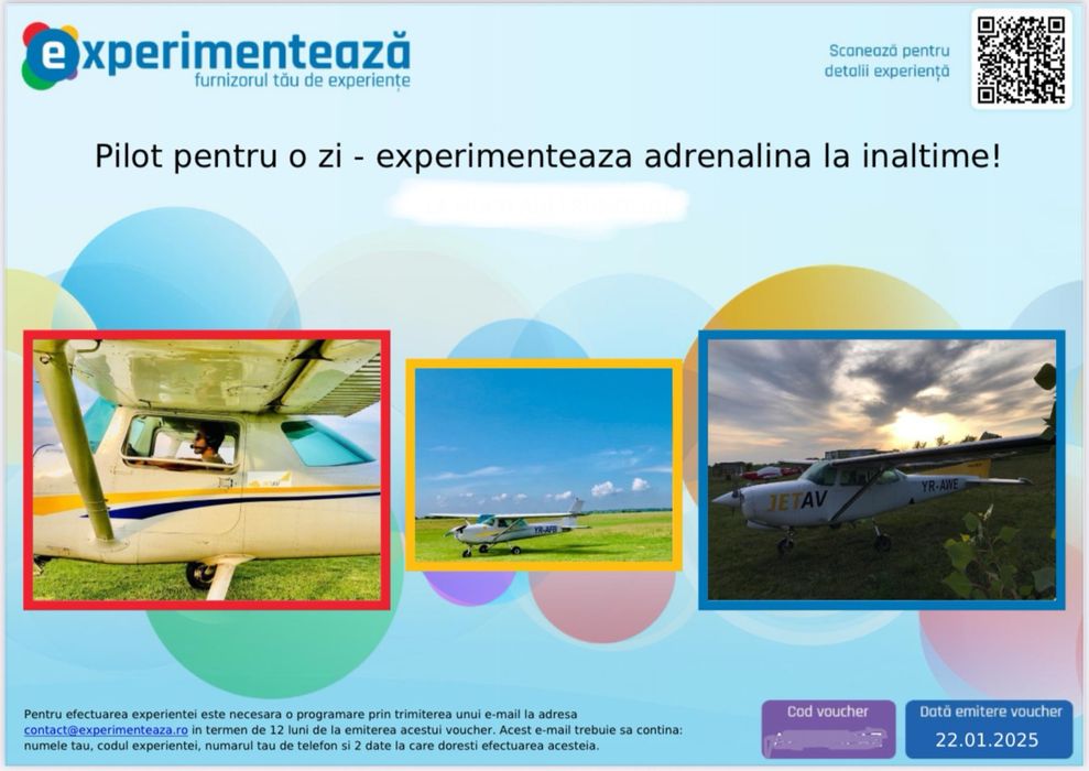 Experimenteaza Pilot aviatic pentru o zi