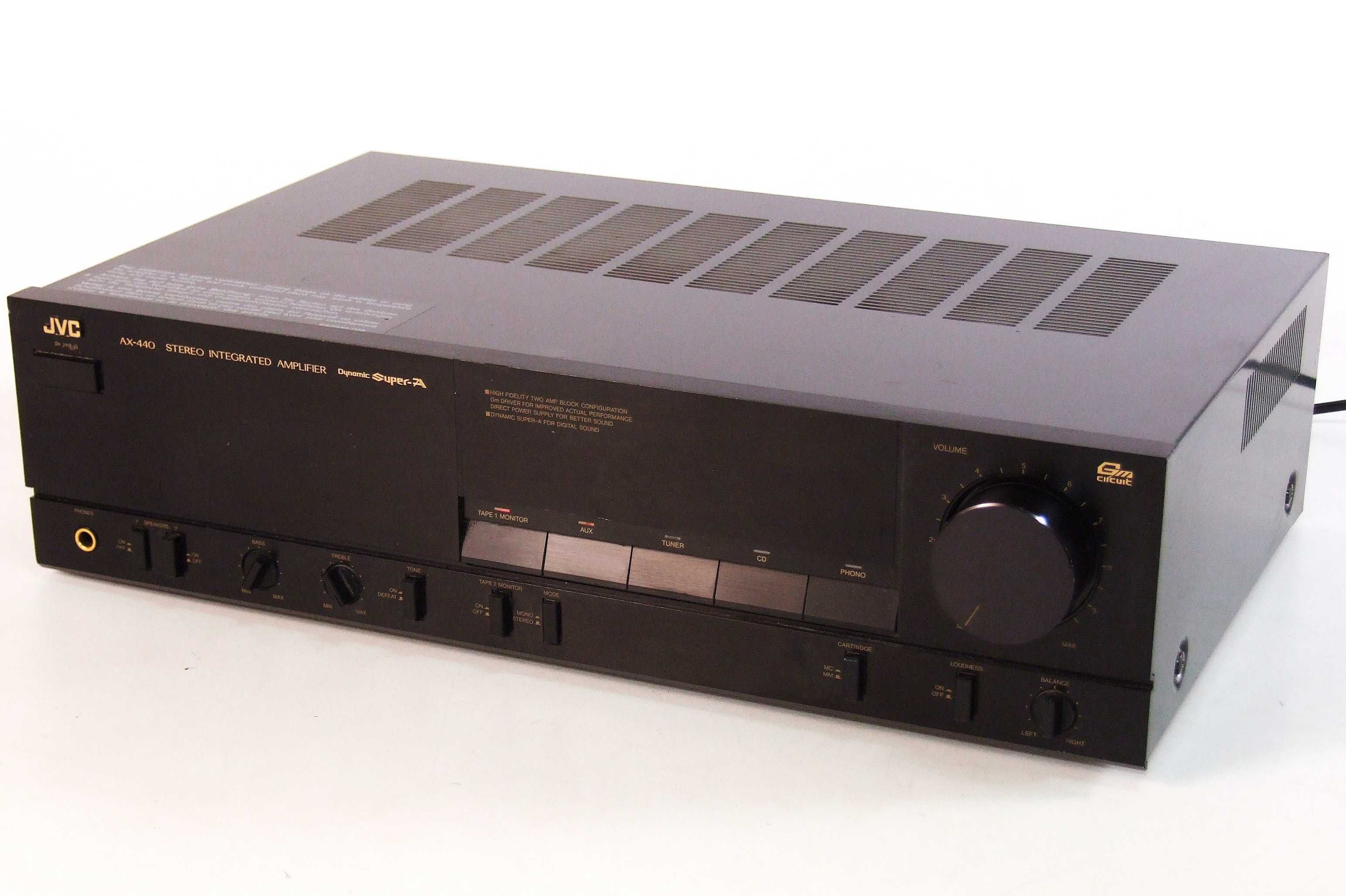 Amplificator stereo JVC AX440, 2 / 4 x 75 W, Made in Japan, IMPECABIL