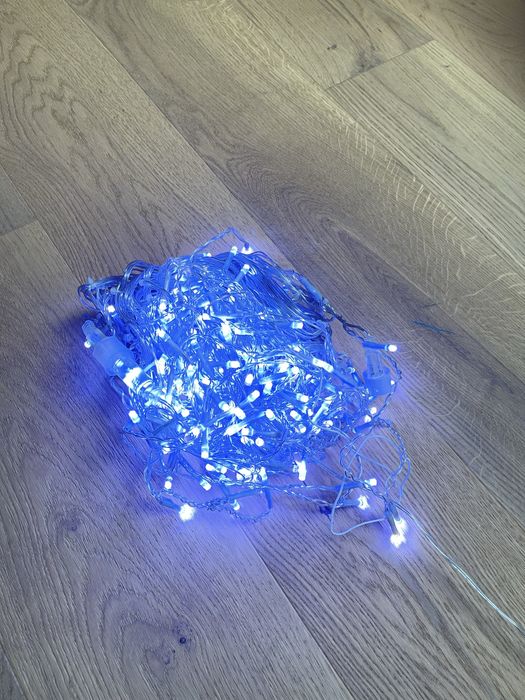 Instalatie turturi led- alb+flash alb