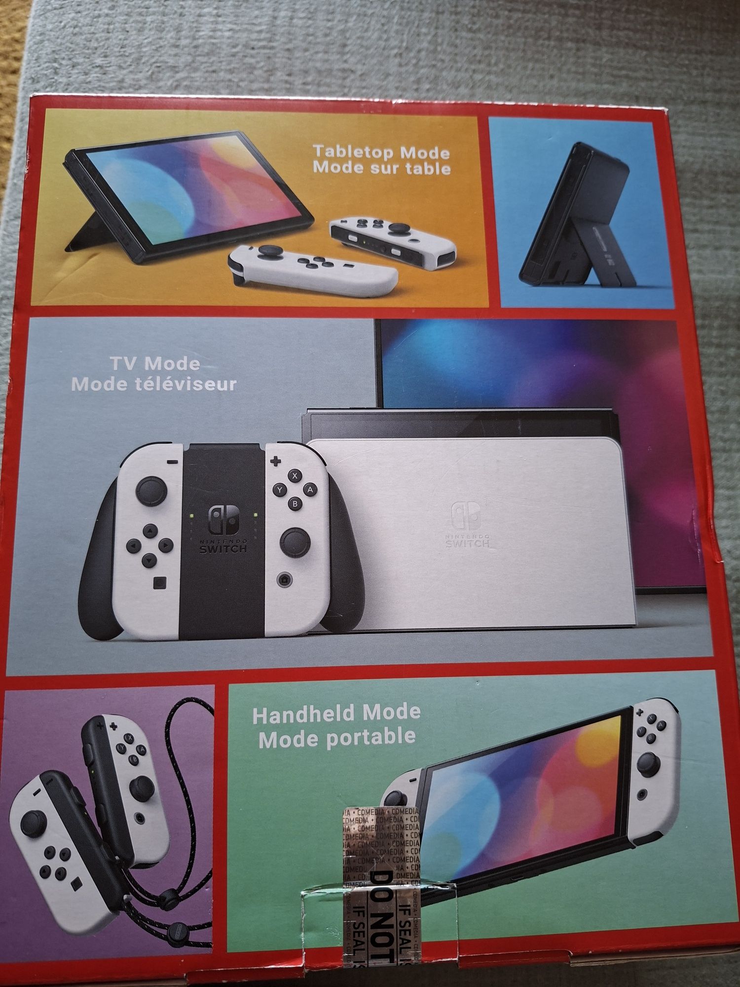 Nintendo Switch Oled пълен комплект + игри