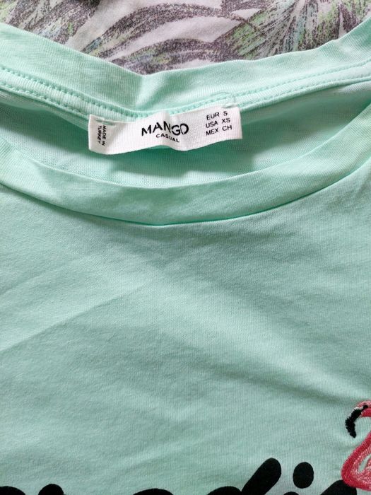 Tricou cu broderie Mango