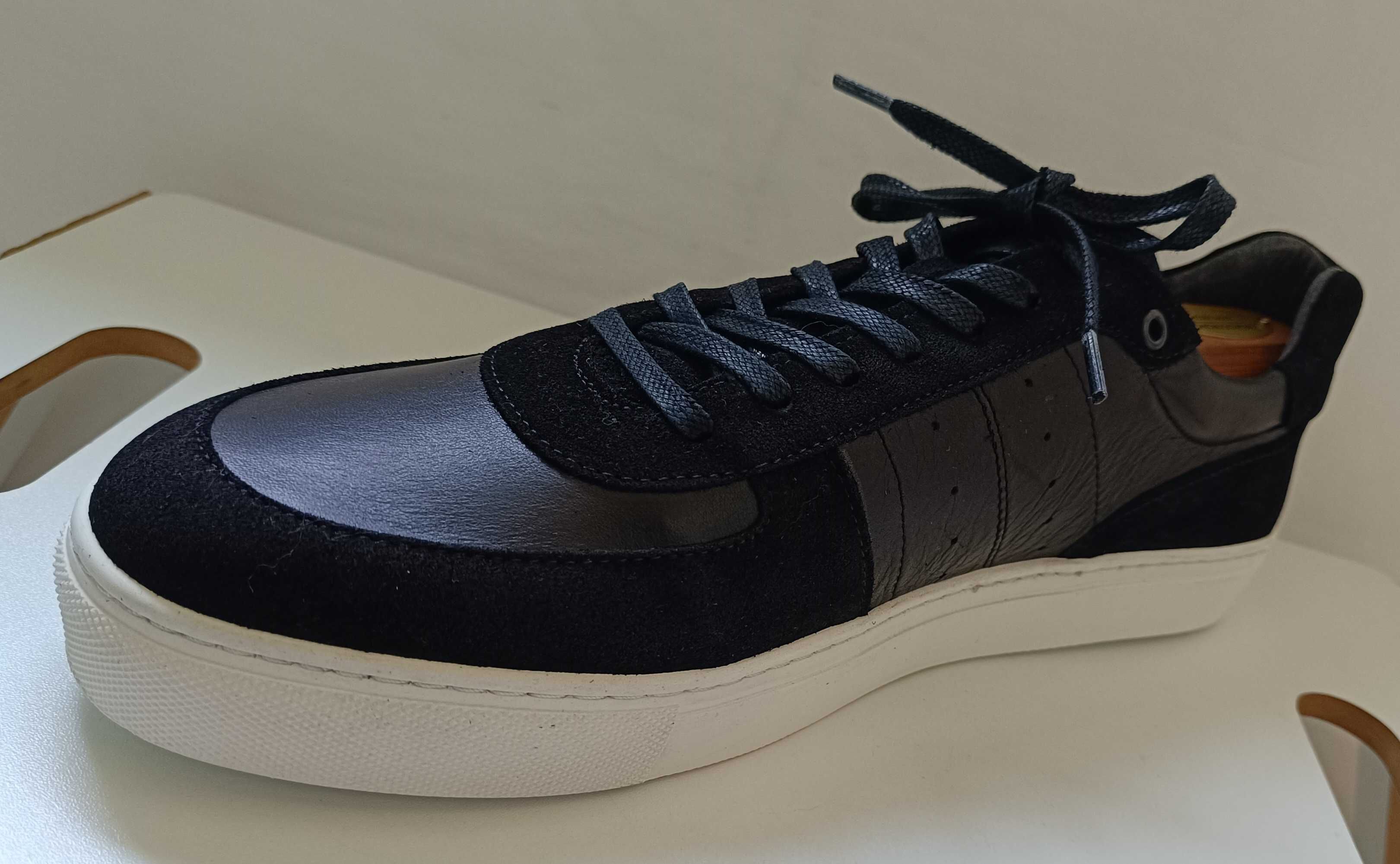 Pantofi sport casual 45 premium Tommy Hilfiger UMO NOI piele naturala