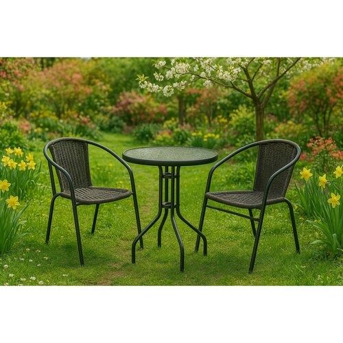 Măsuță + două scaune terasă grădină