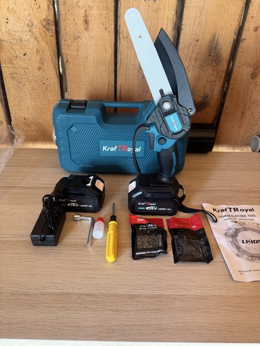 Mini drujba KraftRoyal 2 acumulatori 36V 8 Ah