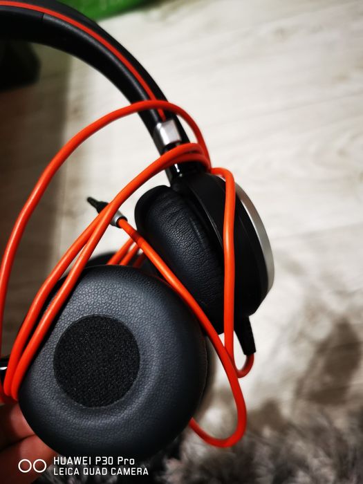 Casti Jabra EVOLVE 40 UC Stereo, Negru/Rosu