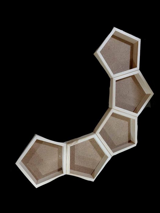 Петоъгълна рамка. Дървена рамка за скандинавски мъх