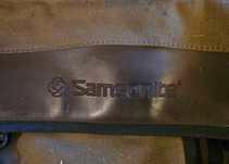 Чанта за пътна помощ Samsonite Black Canyon II - зелено платно и кожа