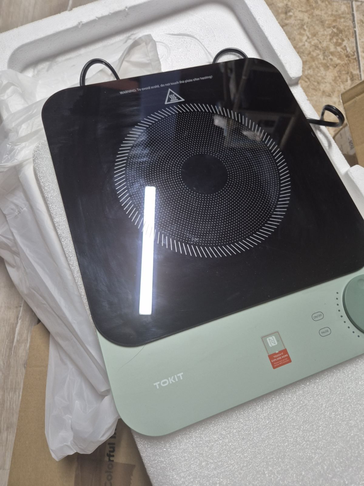Ултра тънък Мощен 2100W индукционен Котлон