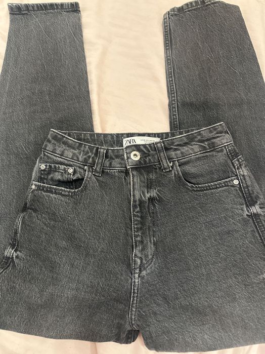 Дънки Zara 34,normal висока талия