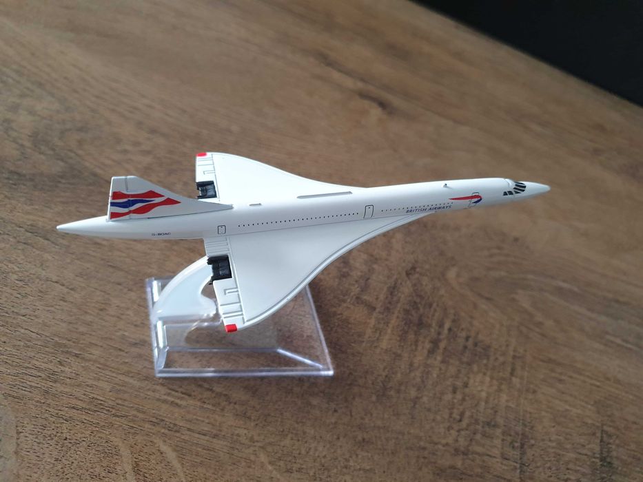 Macheta metalica de avion British Airways Concorde | Decoratie