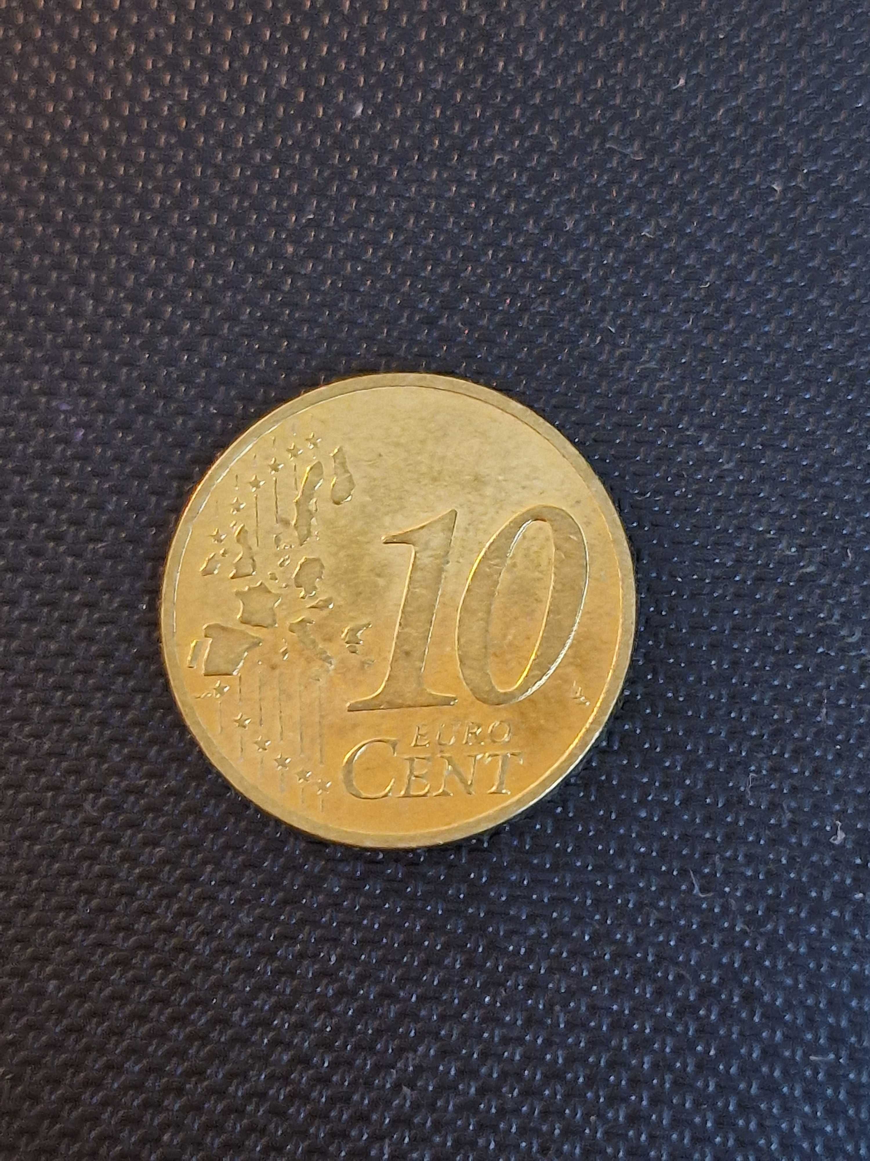 Монеты наминалом 10 евро центов.