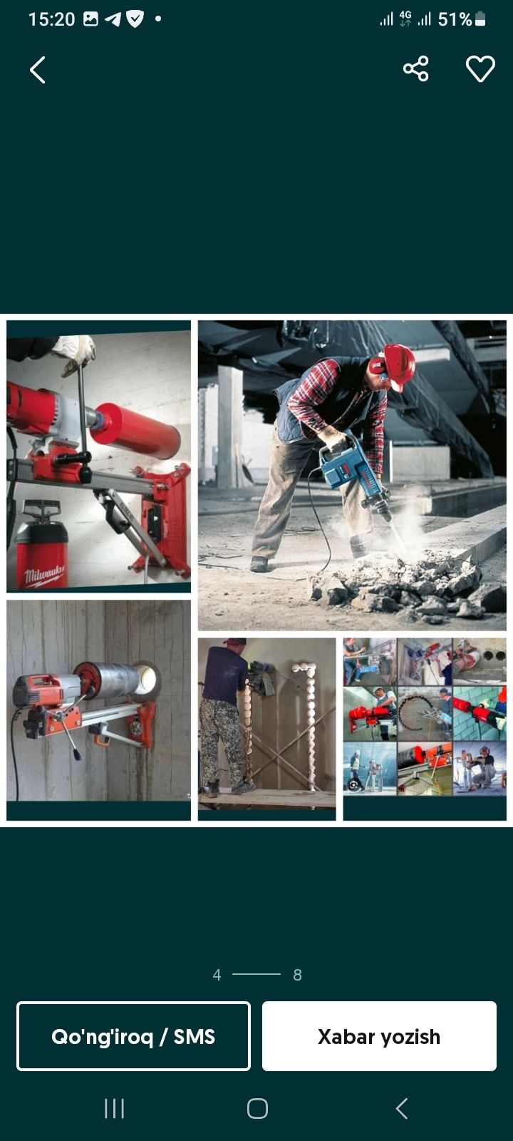 Beton tashish buzish va kesish