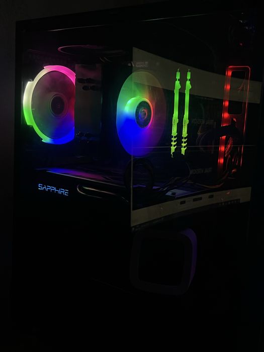 Игровой кейс ryzen 5 2600 / RX 580 / DDR4 16gb / 256 Ssd