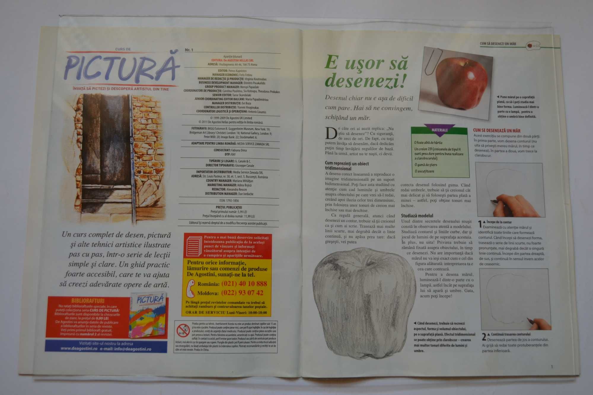 Vand colectia completa a revistei "Curs de pictura", de Agostini.